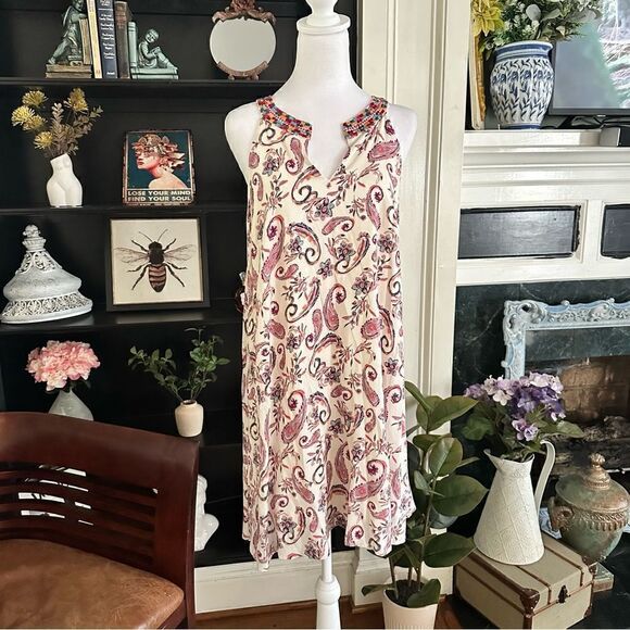 Savannah Jane Sticking Together Paisley Dress Size M - Picture 1 of 14